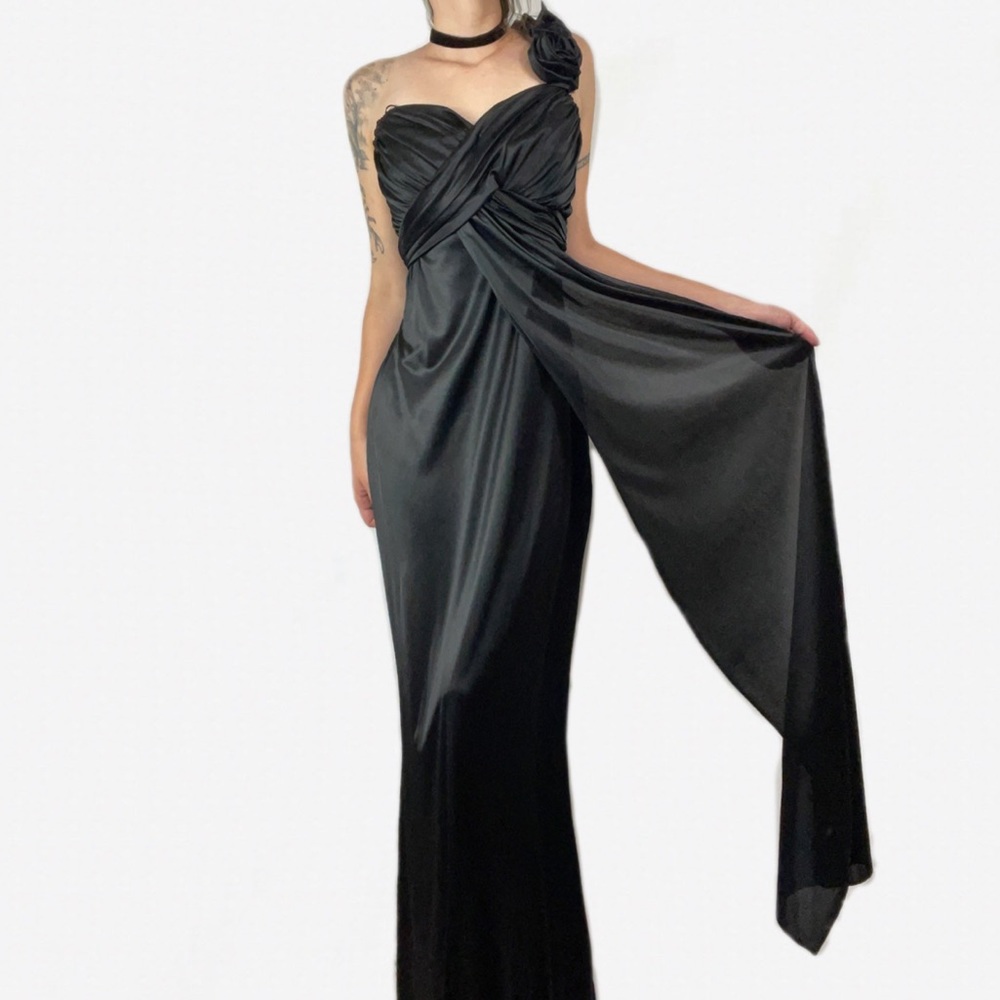 Black Steppin Out Evening Dress